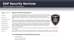 Desktop Screenshot of gapsecurityservices.com