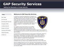 Tablet Screenshot of gapsecurityservices.com